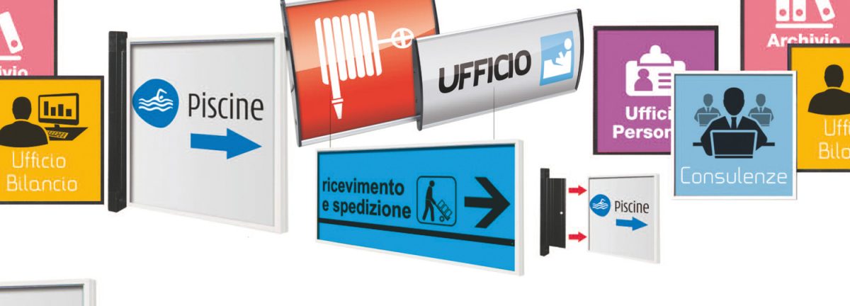 Targhe Direzionali porta segnaletica per ufficio
