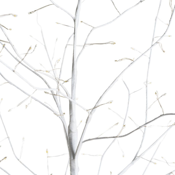 Albero Ramo Tiglio bianco o champagne da 1,7 m, 784 microled bianco caldo, uso interno
