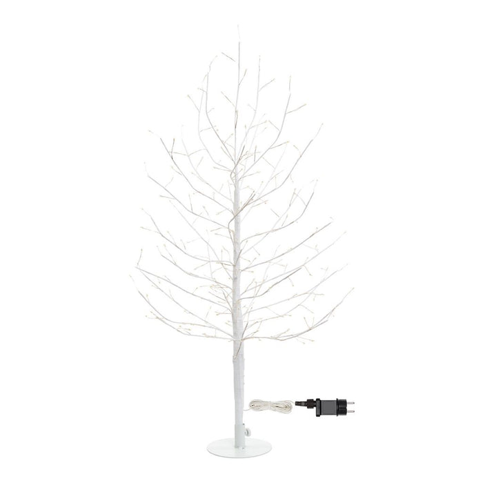 Albero Ramo di Tiglio bianco h 0,6 m, 160 microled bianco caldo, uso interno