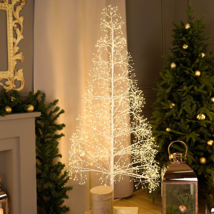 Albero Bianco con microled bianco caldo, uso interno