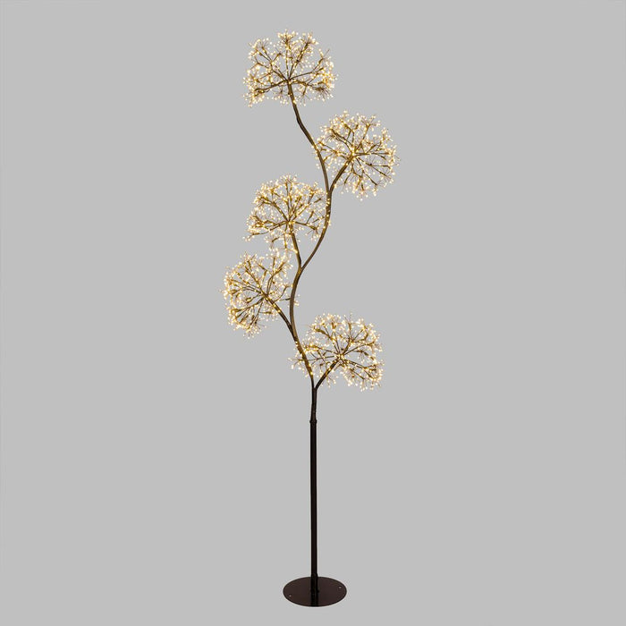Albero Ramo 5 sfere RICCO microled bianco caldo, uso interno