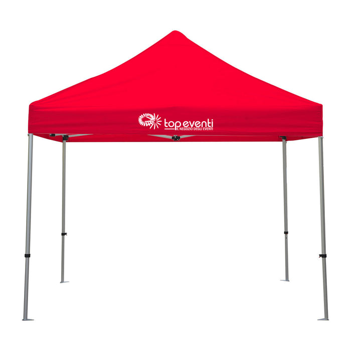 Gazebo 3 x 3 Alluminio rosso PERSONALIZZATO