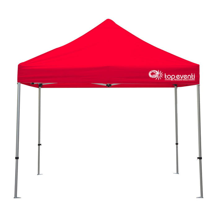 Gazebo 3 x 3 Alluminio rosso PERSONALIZZATO