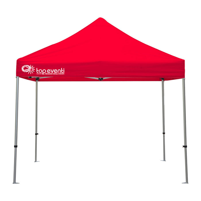 Gazebo 3 x 3 Alluminio rosso PERSONALIZZATO