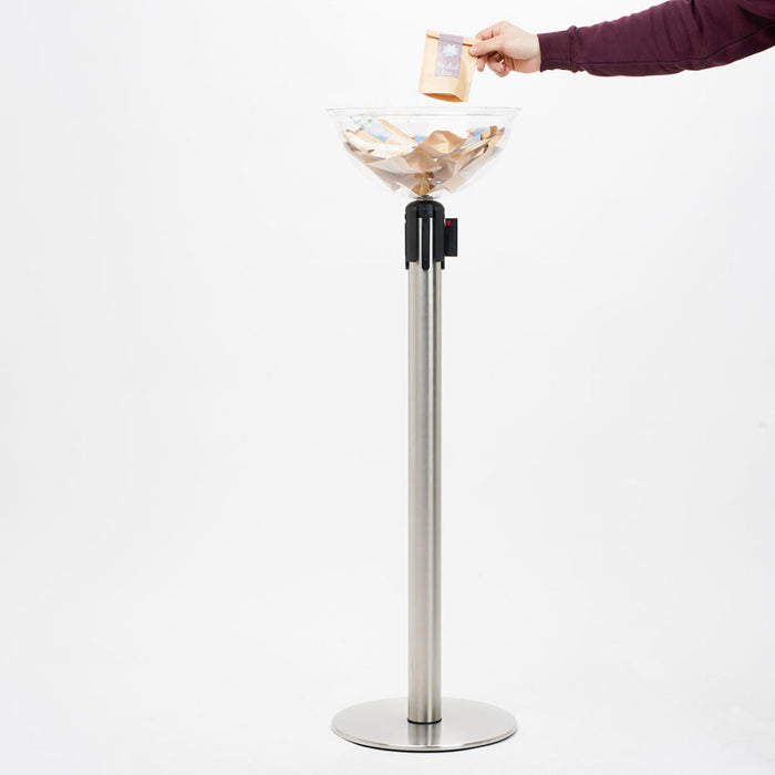 Porte-objet demi-sphère pour colonnes nervurées