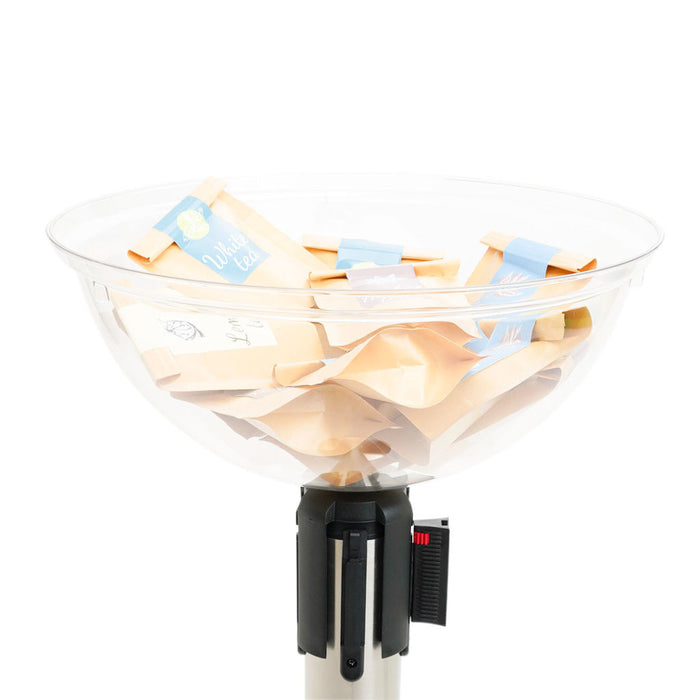 Porte-objet demi-sphère pour colonnes nervurées