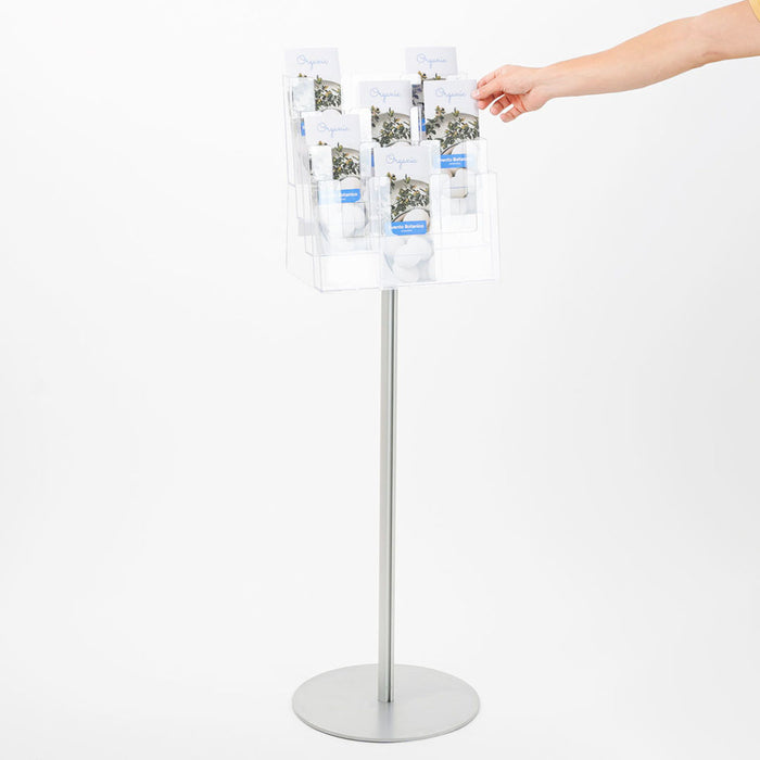 Présentoir pour brochures 12 pochettes plexi