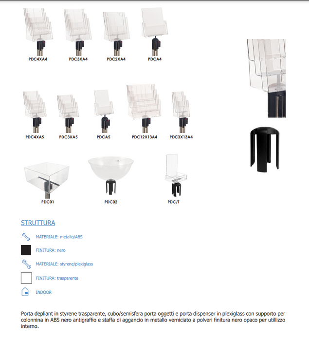 Porte-brochures Colonnes Repères Ruban tendon A4