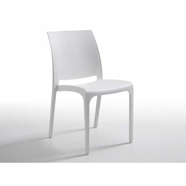 Silla Reale blanca para catering eventos y eventos