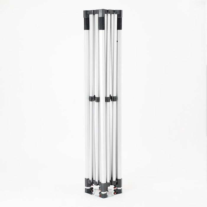 Gazebo 3 x 3 Alluminio bianco 40 mm