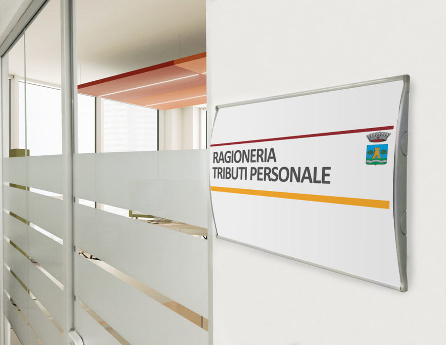 Targa a parete convessa varie misure