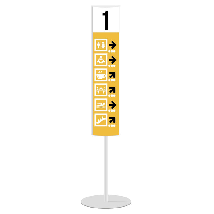 Mini Totem bifacciale verticale 210 x 100 inclusa STAMPA - Top Eventi Store