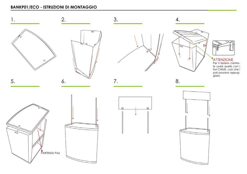 Desk Promozionale in PVC con Insegna e borsa trasporto - Top Eventi Store (14456253)