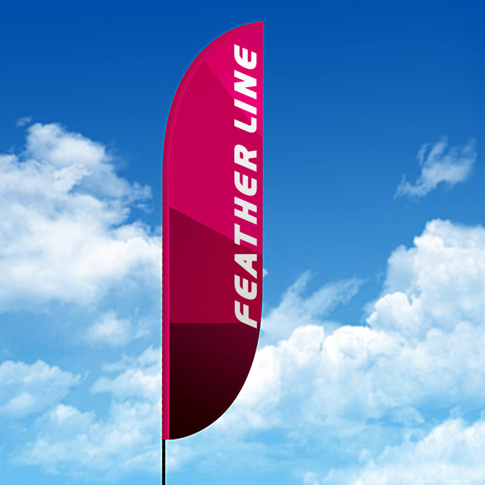 Bandiera a PIUMA con stampa varie misure 2 - Top Eventi Store