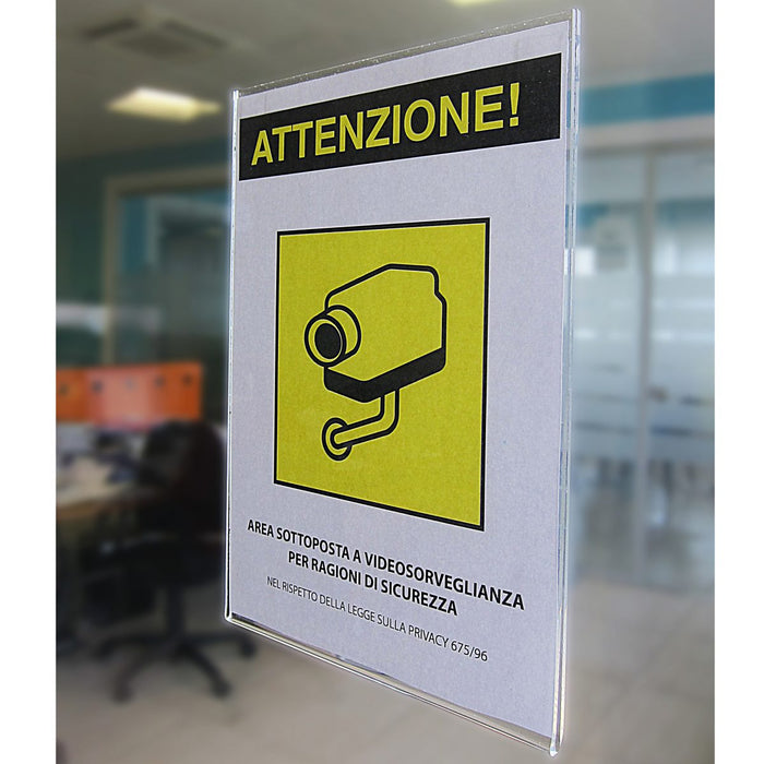 Tasca porta avvisi per applicazione su Vetro vari formati | Top Eventi 2 (14457350)