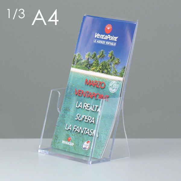 Porta depliant da banco in plexi 1/3 A4 - Top Eventi Store
