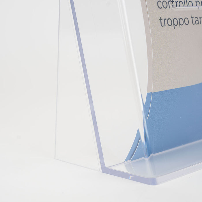 Porte brochure comptoir en plexi A4 Horizontal