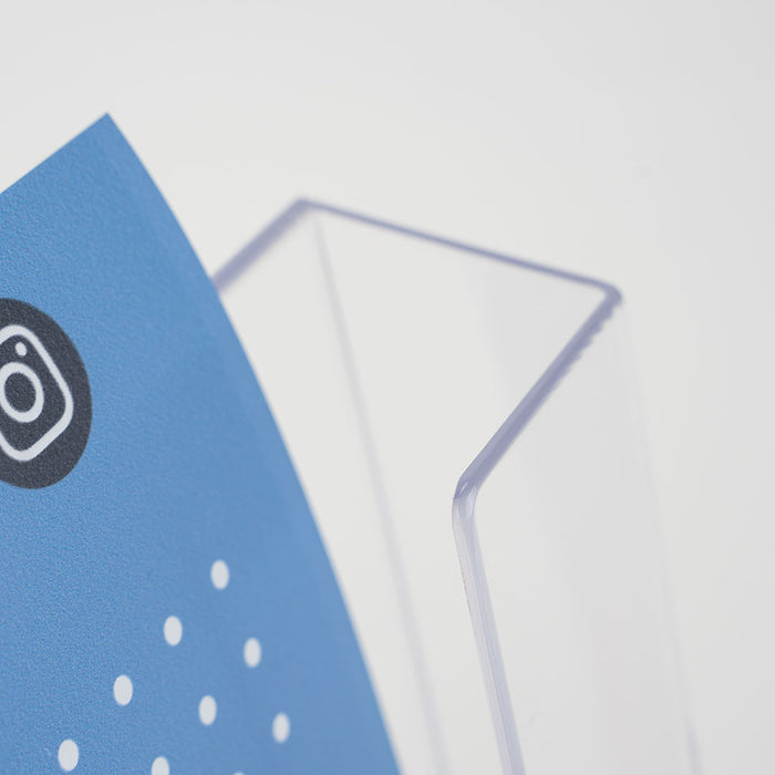Porte brochure comptoir en plexi A4 Horizontal