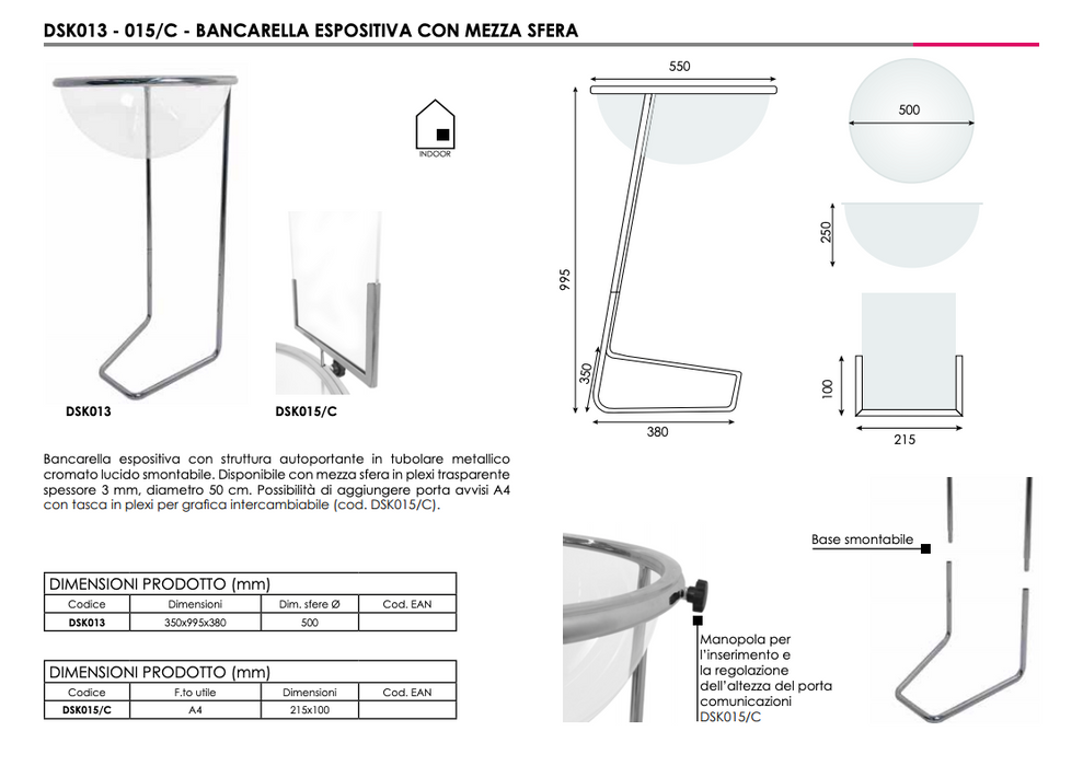 Porta comunicazioni per bancarelle espositive - Top Eventi Store