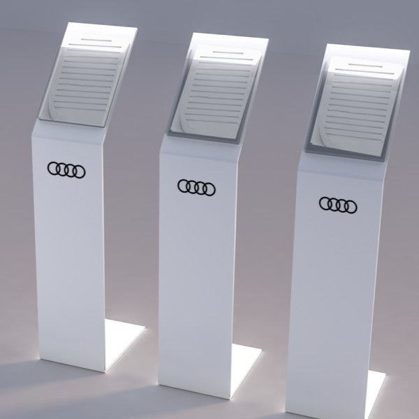 Leggio in plexi con base a L da 8mm ad una tasca f.to A4 verticale - Top Eventi Store