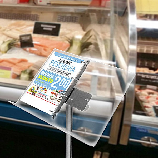 Espositore in plexiglass leggio con anelli - Top Eventi Store