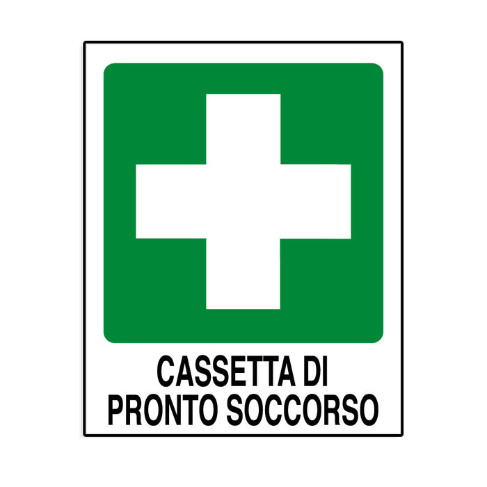 Cartello in alluminio CASSETTA PRONTO SOCCORSO | Top Eventi Store