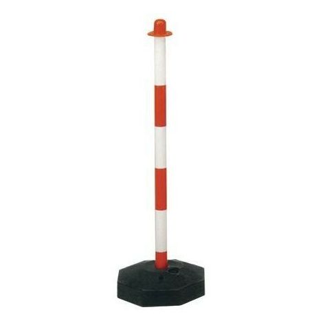 Colonnina stradale Bianca e Rossa in PVC con catena | Top Eventi Store