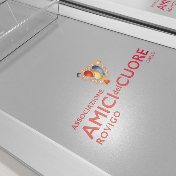 Porta brochure A4 in Metallo a Pavimento - Top Eventi Store