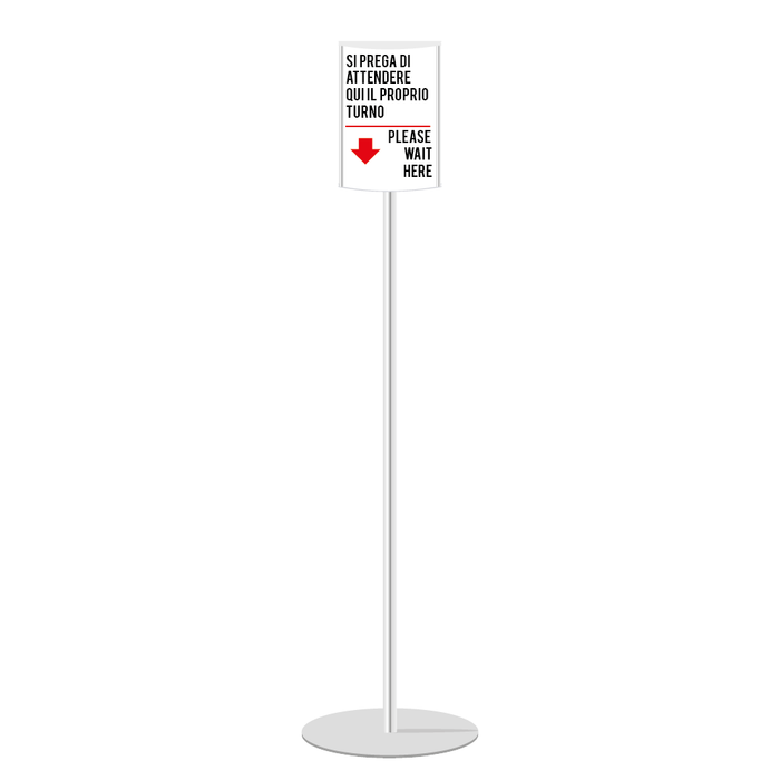 Mini Totem bifacciale A4 verticale inclusa STAMPA - Top Eventi Store