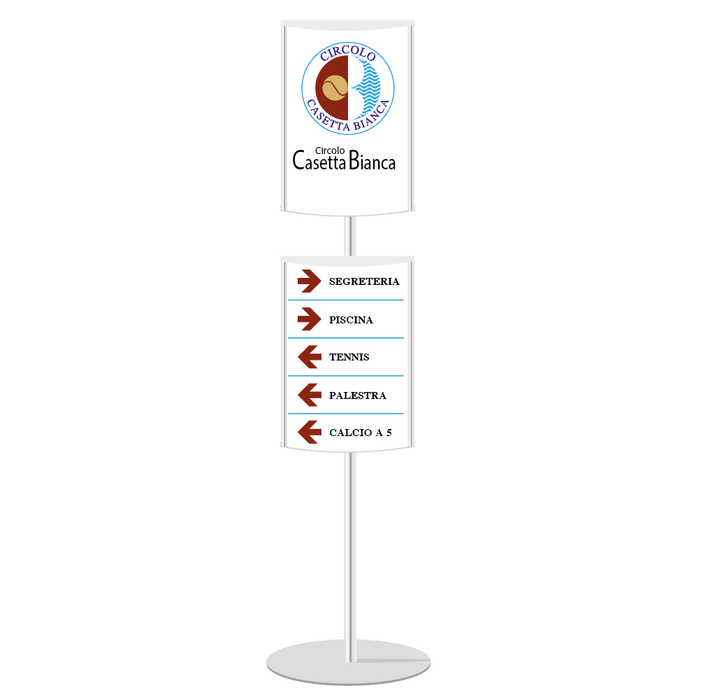 Mini Totem bifacciale 2 x A3 verticale inclusa STAMPA - Top Eventi Store