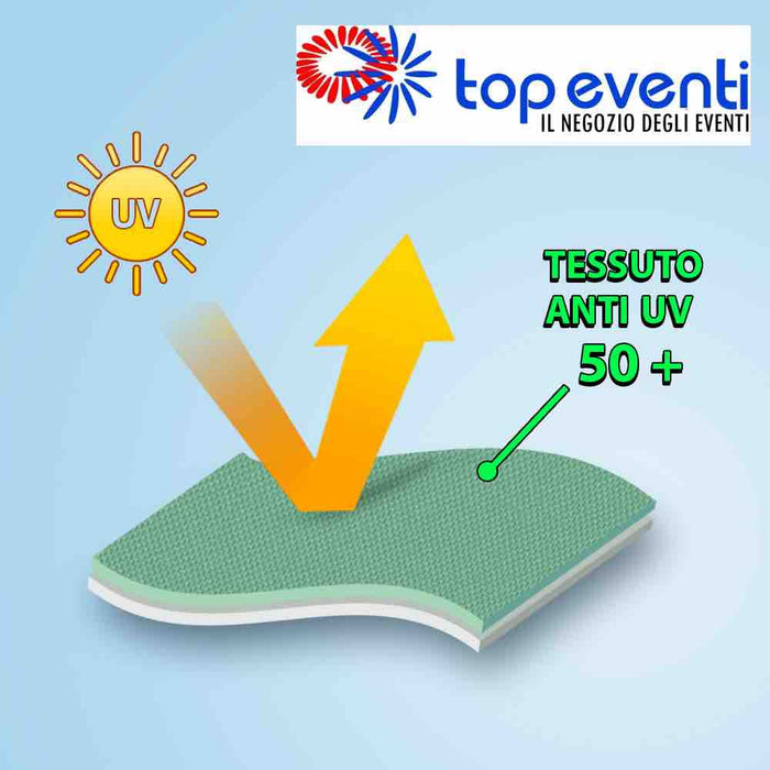 Gazebo CERTIFICATO 3 x 3 Alluminio 55 MM