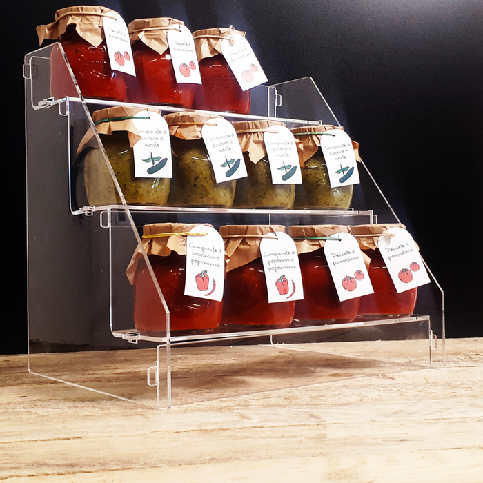 Espositore da Banco 3 Gradini Plexiglass - Top Eventi Store