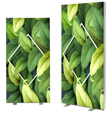 Totem pubblicitario a LED 100 x 200 autoportante | Stampa su Tessuto