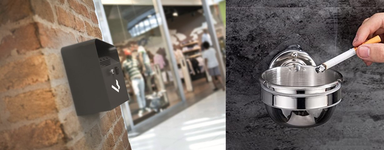 Posacenere Da Pavimento In Acciaio Inox - Design Moderno Con Base Larga E Apertura A Chiave Per Pulizia Facile - Foto 13