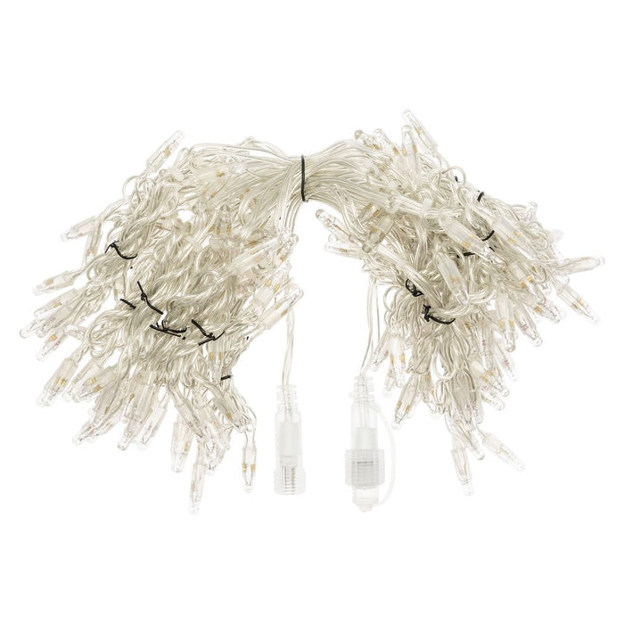 Tenda con maxiled bianco caldo o bianco freddo, cavo trasparente, prolungabile diverse misure