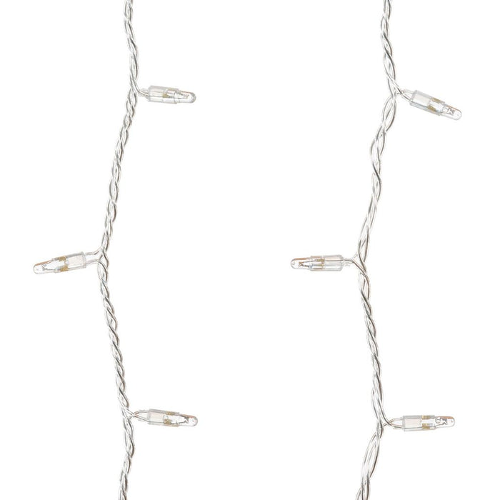 Tenda con maxiled bianco caldo o bianco freddo, cavo trasparente, prolungabile diverse misure