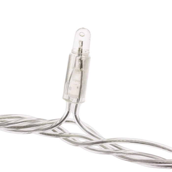 Tenda con maxiled bianco caldo o bianco freddo, cavo trasparente, prolungabile diverse misure
