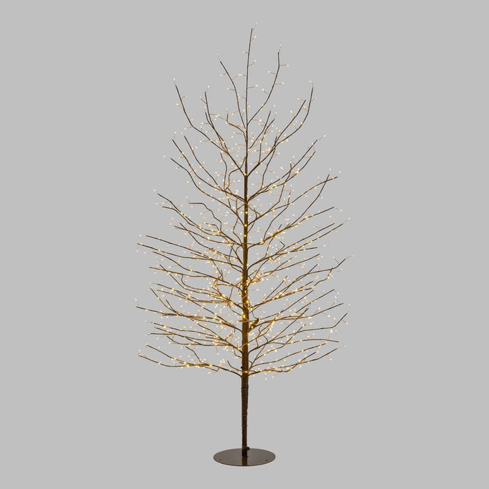 Albero luminoso Tiglio marrone con microled bianco caldo, uso interno