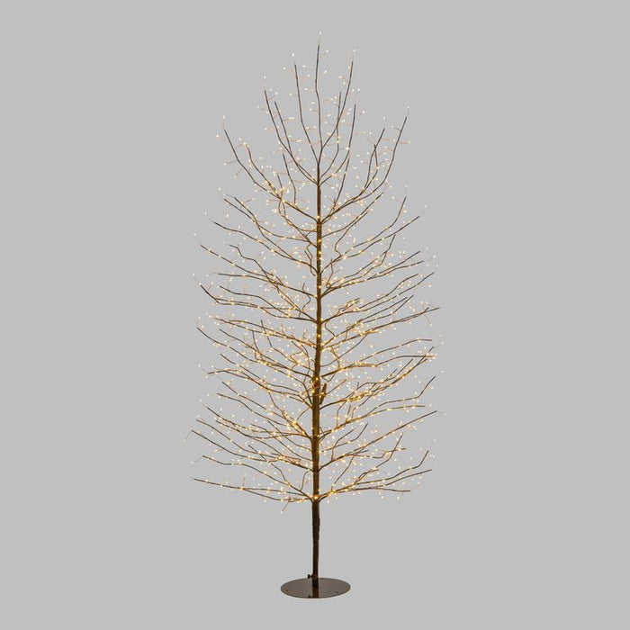 Albero luminoso Tiglio marrone 2 m, 1120 microled bianco caldo, uso interno