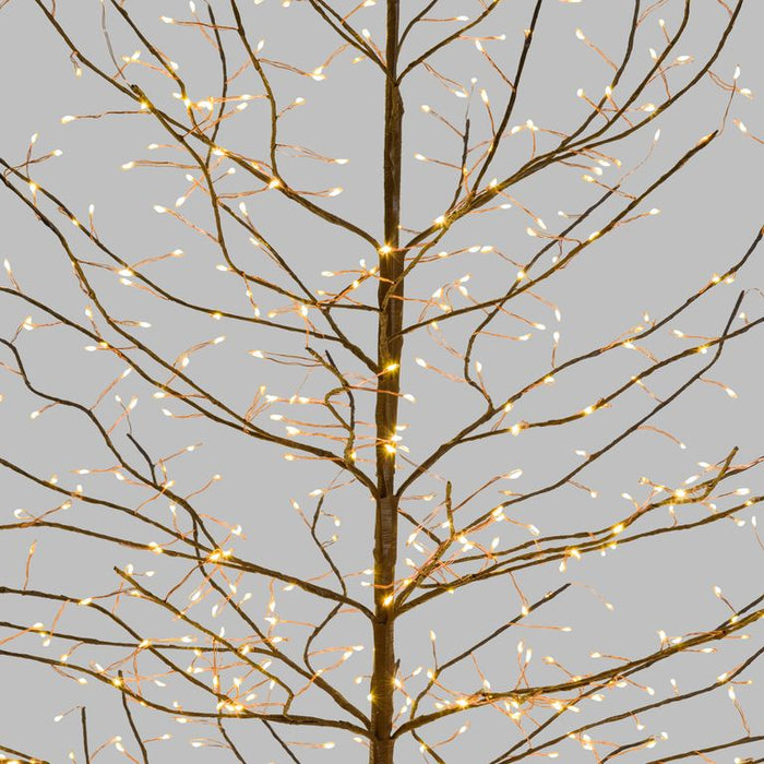 Albero luminoso Tiglio marrone 2 m, 1120 microled bianco caldo, uso interno