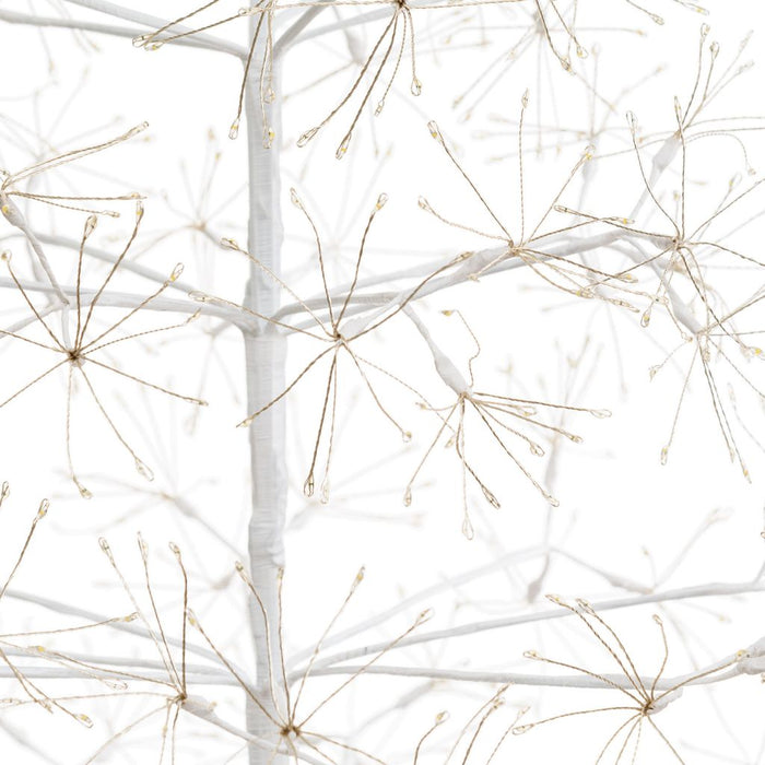 Albero Bianco con microled  bianco caldo, uso interno