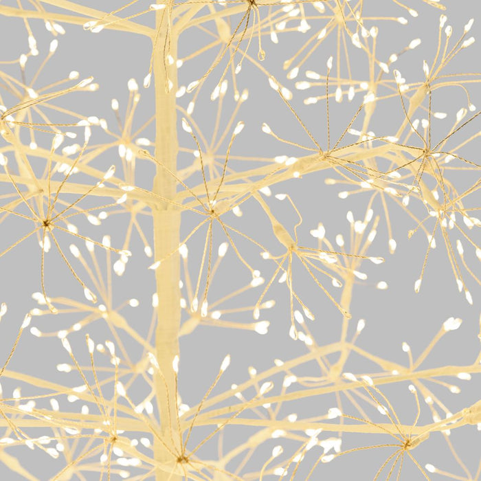 Albero Bianco con microled  bianco caldo, uso interno