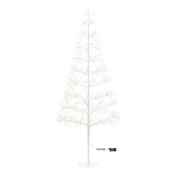 Albero Bianco con microled  bianco caldo, uso interno