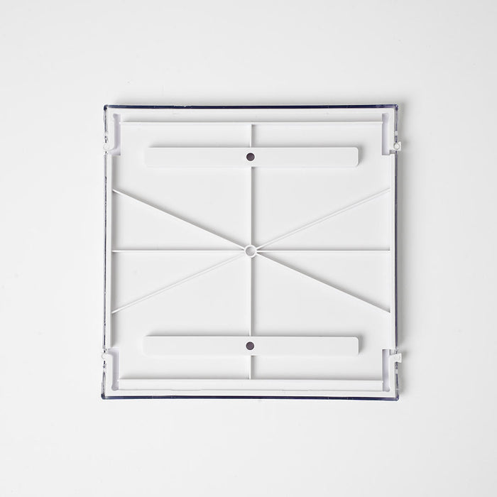 CL-P1515 - Targa linea Clear fondo ABS bianco formato 15x15cm