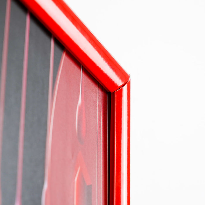 CRPT11 - Cornice a scatto frame 25mm angoli vivi PVC anti-riflesso - F.to A4