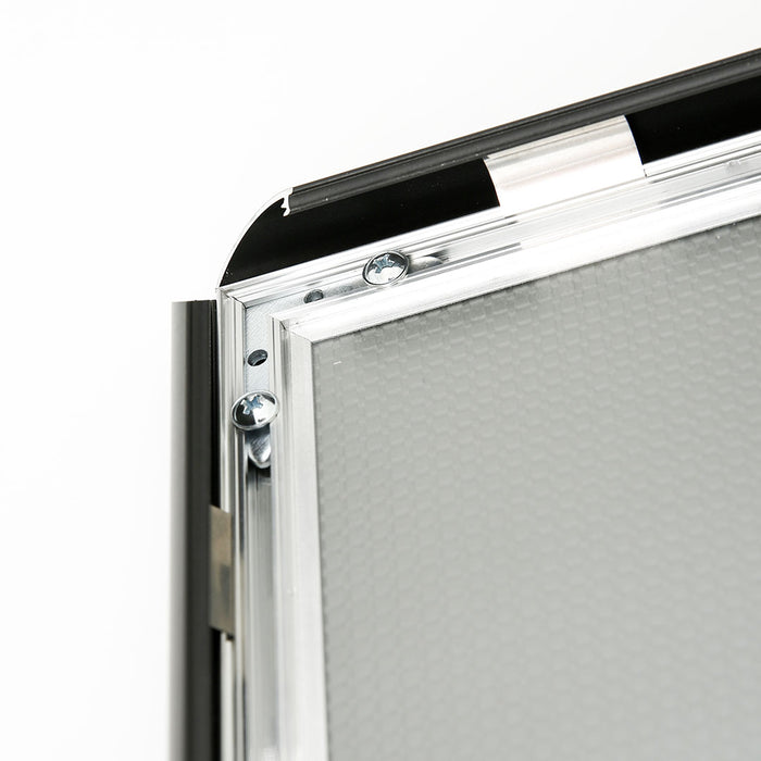 CRPT12 - Cornice a scatto frame 25mm angoli vivi PVC anti-riflesso - F.to A3