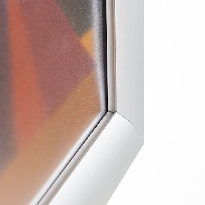 CRPT16/WP - Cornice a scatto impermeabile IP55 frame 35mm angolo vivo PVC anti-riflesso - F.to 70x100 cm