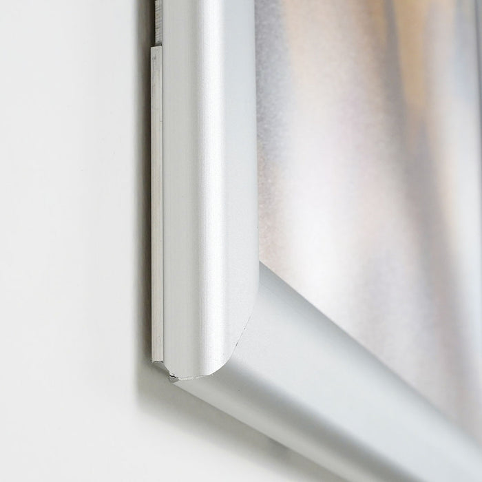 CRPT16/WP - Cornice a scatto impermeabile IP55 frame 35mm angolo vivo PVC anti-riflesso - F.to 70x100 cm