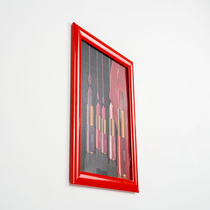 CRPT11 - Cornice a scatto frame 25mm angoli vivi PVC anti-riflesso - F.to A4