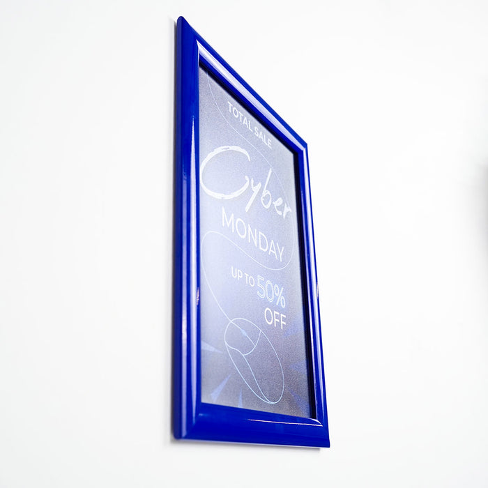 CRPT11 - Cornice a scatto frame 25mm angoli vivi PVC anti-riflesso - F.to A4